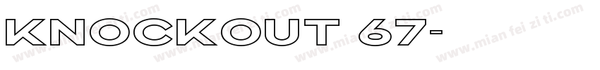 KNOCKOUT 67字体转换